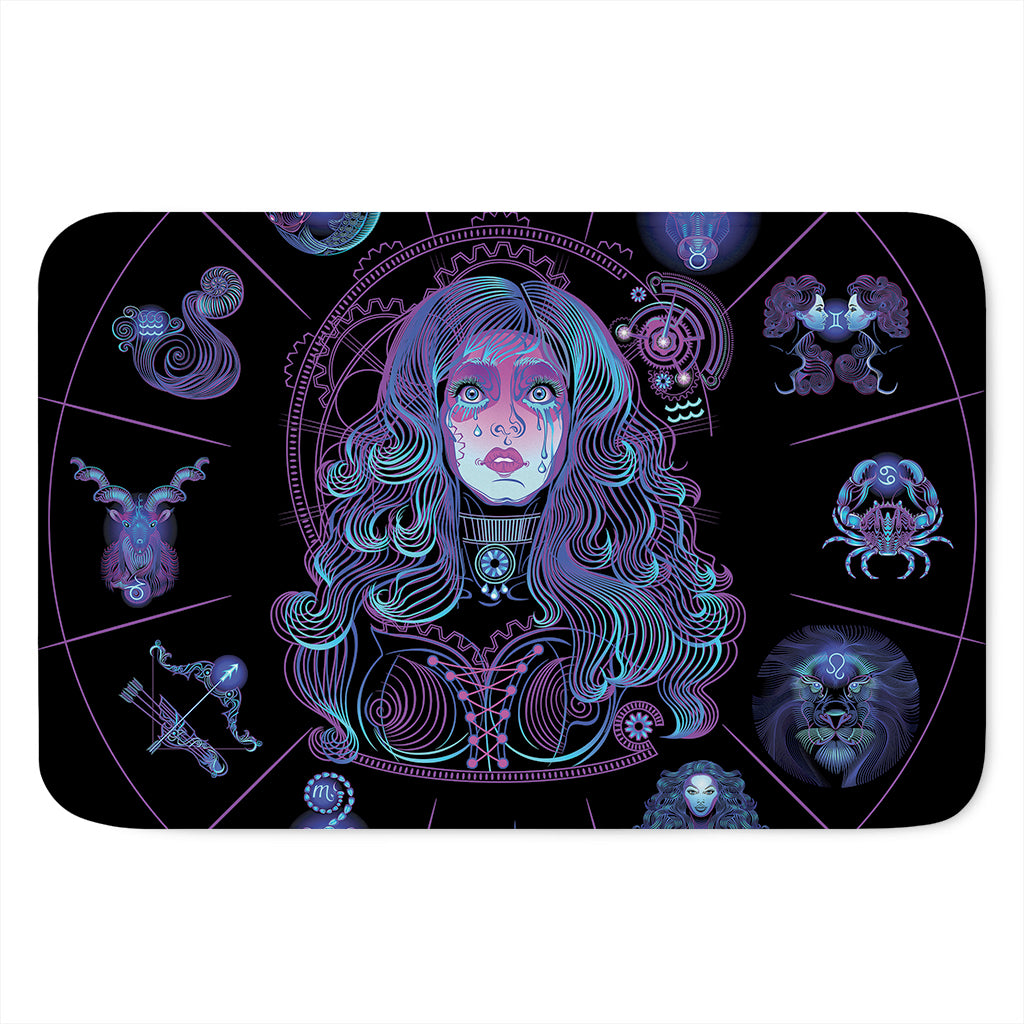 Aquarius And Astrological Signs Print Indoor Door Mat