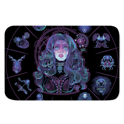 Aquarius And Astrological Signs Print Indoor Door Mat