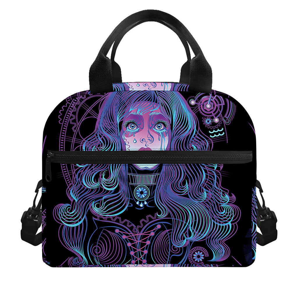 Aquarius And Astrological Signs Print Insulated Lunch Bag