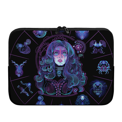 Aquarius And Astrological Signs Print Laptop Sleeve