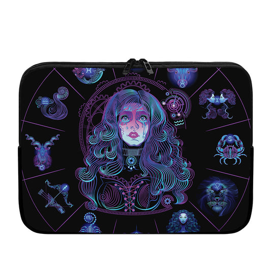 Aquarius And Astrological Signs Print Laptop Sleeve