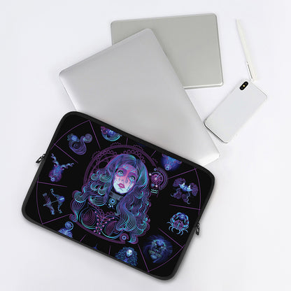 Aquarius And Astrological Signs Print Laptop Sleeve