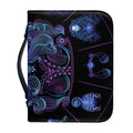 Aquarius And Astrological Signs Print Leather Bible Cover