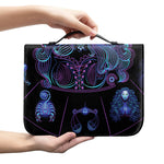 Aquarius And Astrological Signs Print Leather Bible Cover