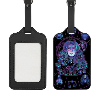 Aquarius And Astrological Signs Print Luggage Tag