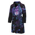 Aquarius And Astrological Signs Print Men's Bathrobe