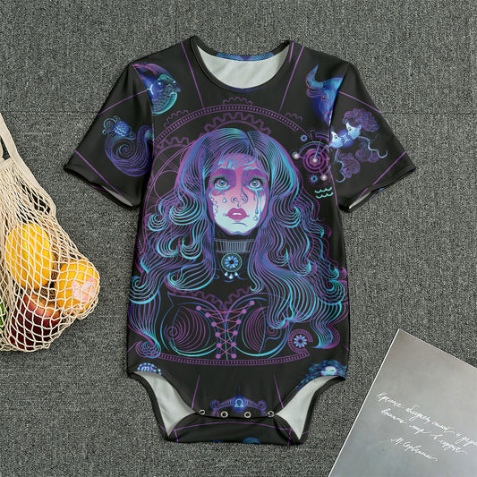 Aquarius And Astrological Signs Print Men's Bodysuit