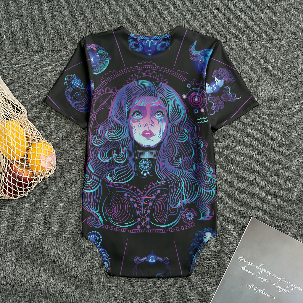 Aquarius And Astrological Signs Print Men's Bodysuit