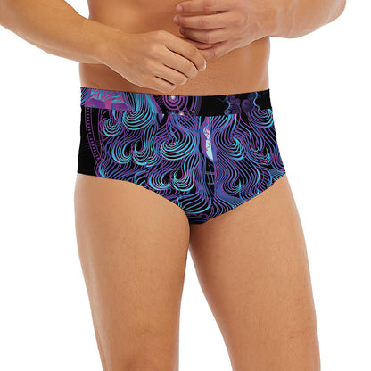 Aquarius And Astrological Signs Print Men's Briefs