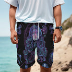 Aquarius And Astrological Signs Print Men's Cargo Shorts