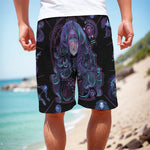 Aquarius And Astrological Signs Print Men's Cargo Shorts