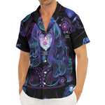 Aquarius And Astrological Signs Print Men's Deep V-Neck Shirt