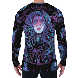 Aquarius And Astrological Signs Print Men's Long Sleeve T-Shirt