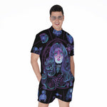 Aquarius And Astrological Signs Print Men's Rompers