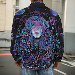 Aquarius And Astrological Signs Print Men's Shirt Jacket