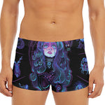 Aquarius And Astrological Signs Print Men's Short Boxer Briefs