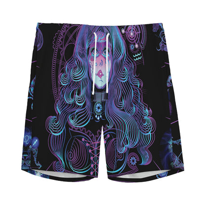 Aquarius And Astrological Signs Print Men's Sports Shorts