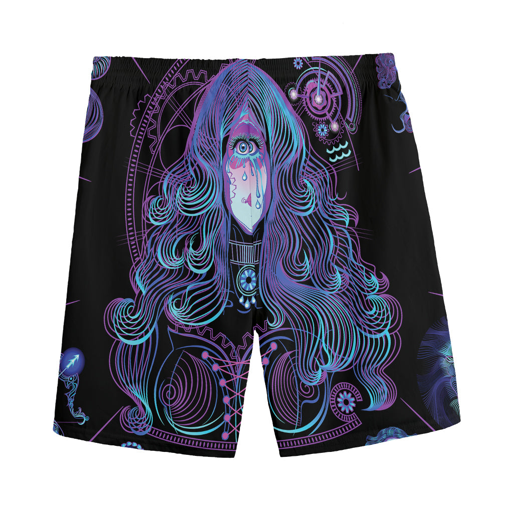 Aquarius And Astrological Signs Print Men's Sports Shorts