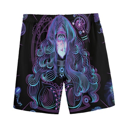 Aquarius And Astrological Signs Print Men's Sports Shorts