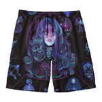 Aquarius And Astrological Signs Print Men's Swim Trunks