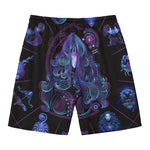 Aquarius And Astrological Signs Print Men's Swim Trunks