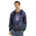 Aquarius And Astrological Signs Print Men's Velvet Pullover Hoodie