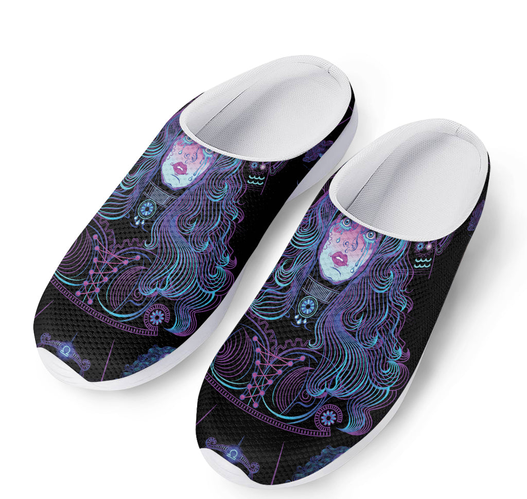 Aquarius And Astrological Signs Print Mesh Casual Shoes