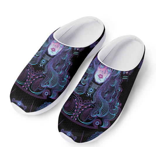 Aquarius And Astrological Signs Print Mesh Casual Shoes