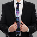 Aquarius And Astrological Signs Print Necktie