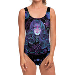 Aquarius And Astrological Signs Print One Piece Swimsuit