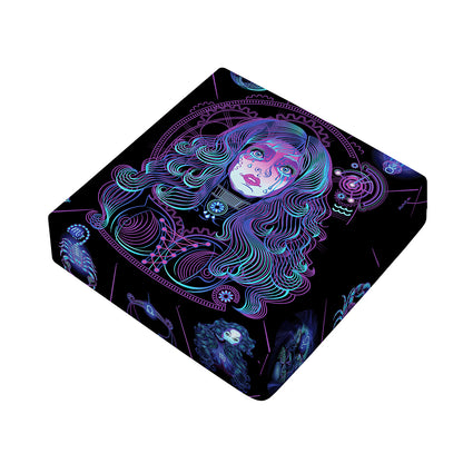Aquarius And Astrological Signs Print Outdoor Seat Cushion Cover
