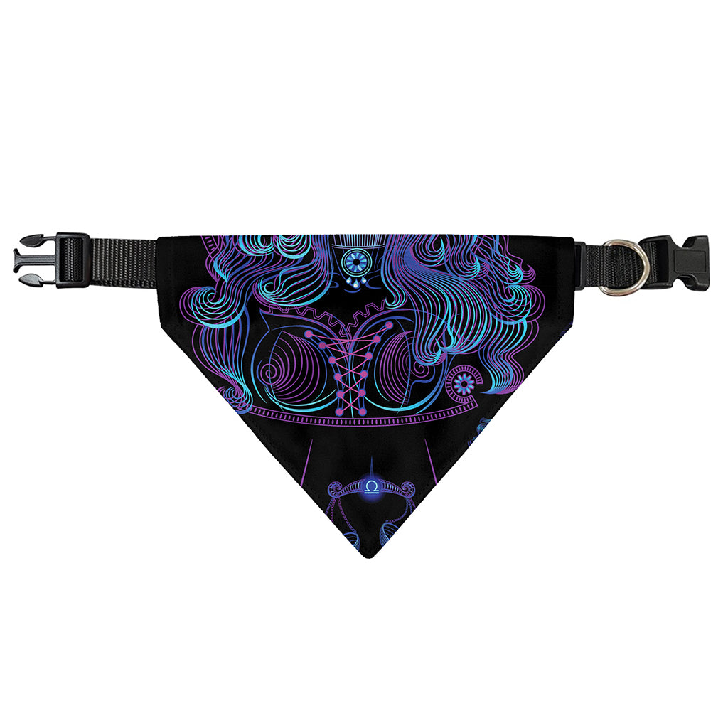 Aquarius And Astrological Signs Print Over The Collar Dog Bandana
