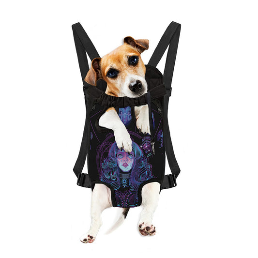 Aquarius And Astrological Signs Print Pet Carrier Backpack