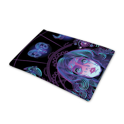Aquarius And Astrological Signs Print Pet Cooling Mat Cover