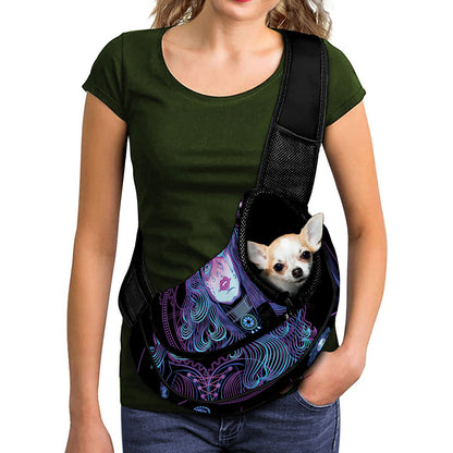 Aquarius And Astrological Signs Print Pet Sling Carrier