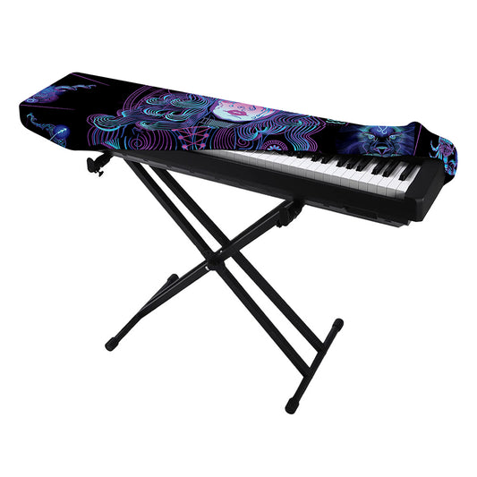 Aquarius And Astrological Signs Print Piano Keyboard Cover
