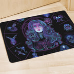 Aquarius And Astrological Signs Print Polyester Doormat