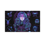 Aquarius And Astrological Signs Print Polyester Flag