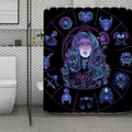 Aquarius And Astrological Signs Print Polyester Shower Curtain