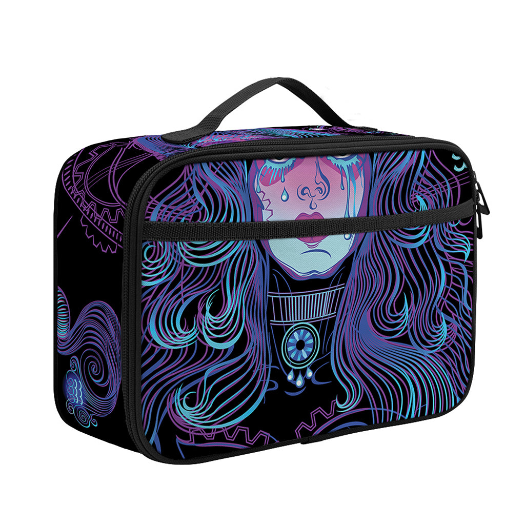 Aquarius And Astrological Signs Print Portable Lunch Bag