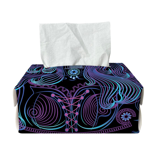 Aquarius And Astrological Signs Print Rectangle Tissue Box Cover
