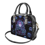 Aquarius And Astrological Signs Print Shoulder Handbag
