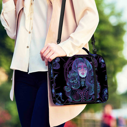 Aquarius And Astrological Signs Print Shoulder Strap Bible Bag