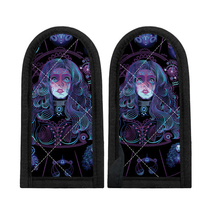 Aquarius And Astrological Signs Print Skillet Handle Cover