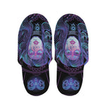 Aquarius And Astrological Signs Print Slippers