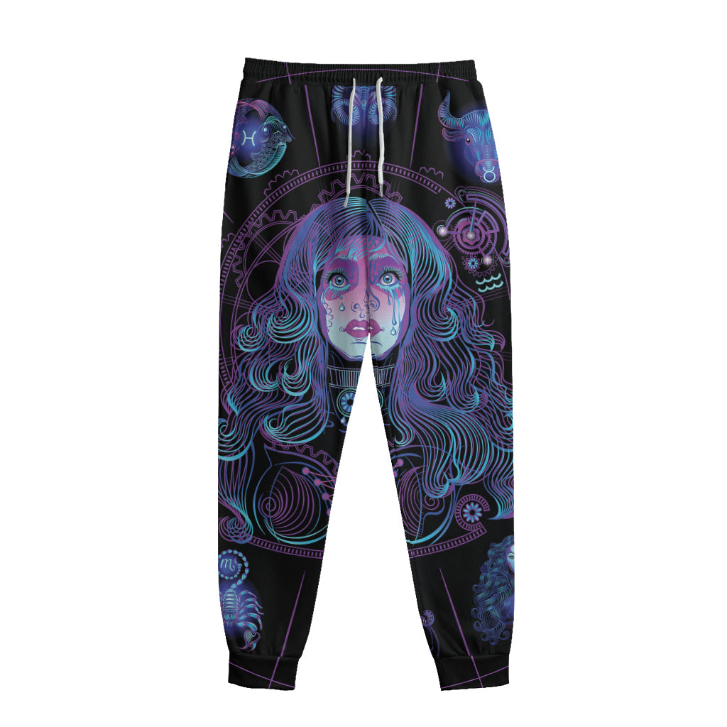 Aquarius And Astrological Signs Print Sweatpants