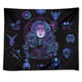 Aquarius And Astrological Signs Print Tapestry