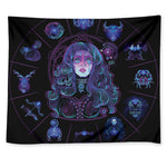 Aquarius And Astrological Signs Print Tapestry