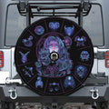 Aquarius And Astrological Signs Print Tire Cover With Camera Hole