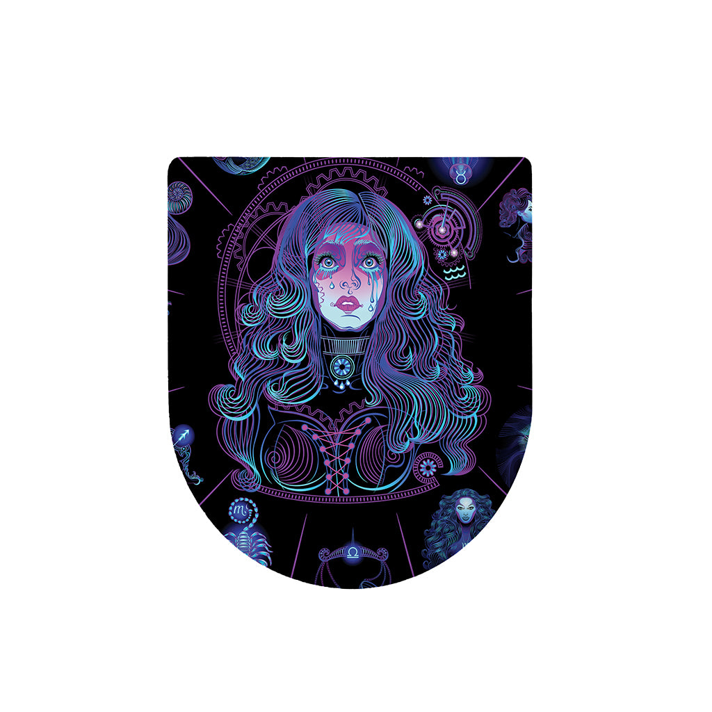 Aquarius And Astrological Signs Print Toilet Lid Cover